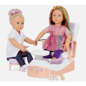 Our Generation Yay, Spa Day! Salon Chair Accessory Set for 18" Dolls NWT